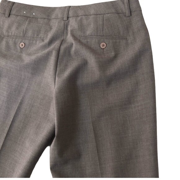 Express Editor Low Rise Pants 8S Brown 2008 Flare Slacks Y2K Normcore Workwear - Picture 3 of 9